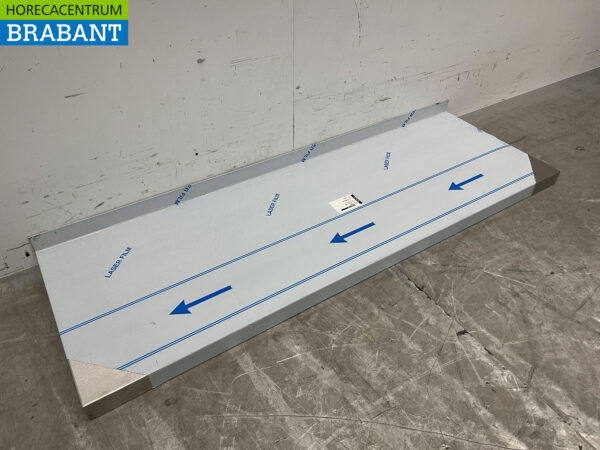 RVS Wandschap schap 130 x 50 cm Horeca - Afbeelding 3