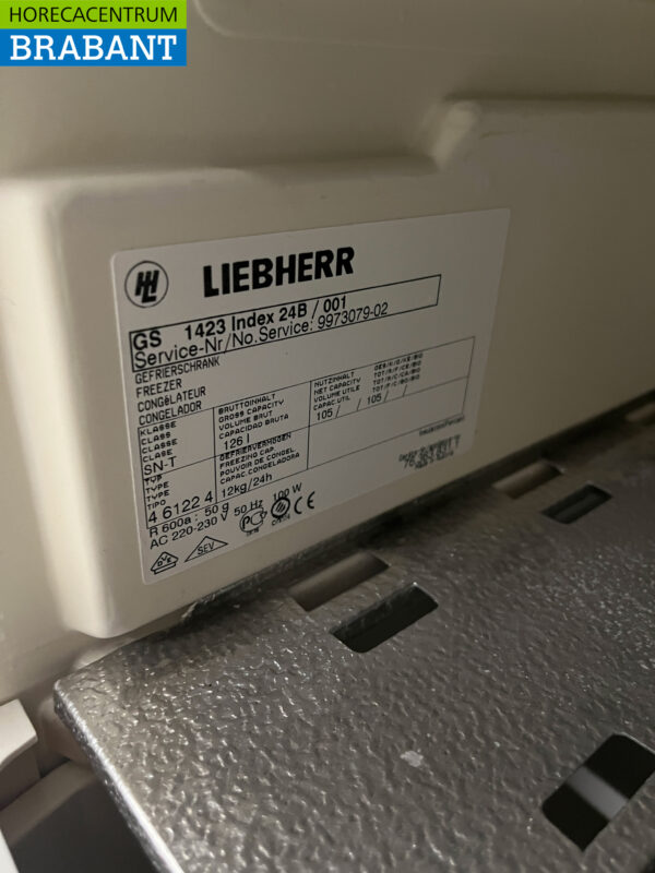 Liebherr Premium Vrieskast Vriezer 126 liter 230V Horeca - Afbeelding 7