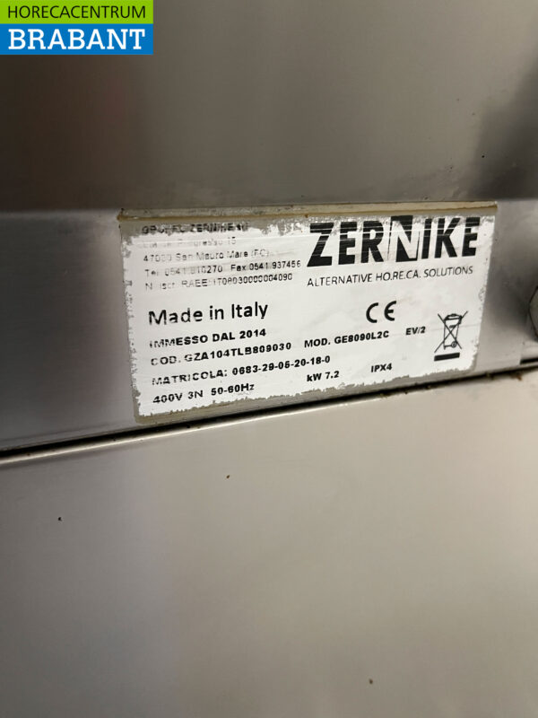RVS Zernike Flashgrill Bakplaat Glad 2 zones 80 cm 400V Horeca - Afbeelding 5