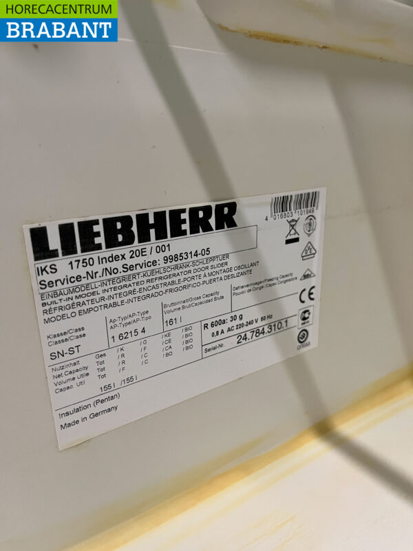 Liebherr Dubbele Koeling Koelkast 316 liter 230V Horeca - Afbeelding 6