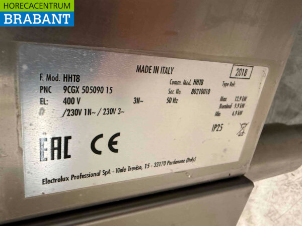 RVS Zanussi HHT8 Doorschuifvaatwasser Vaatwasser 400V Horeca - Afbeelding 6