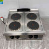 RVS Metos 4 pits elektrisch fornuis kookplaat 80 cm 400V Horeca - Afbeelding 2