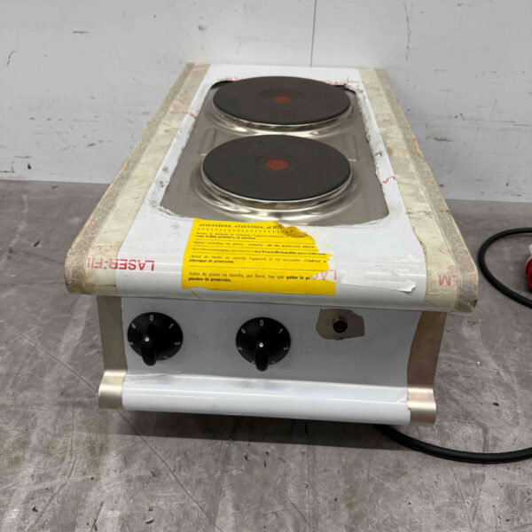 RVS Olis 2 pits elektrisch fornuis kookplaat 40 cm 400V Horeca