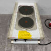 RVS Olis 2 pits elektrisch fornuis kookplaat 40 cm 400V Horeca - Afbeelding 2