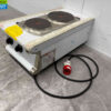 RVS Olis 2 pits elektrisch fornuis kookplaat 40 cm 400V Horeca - Afbeelding 3
