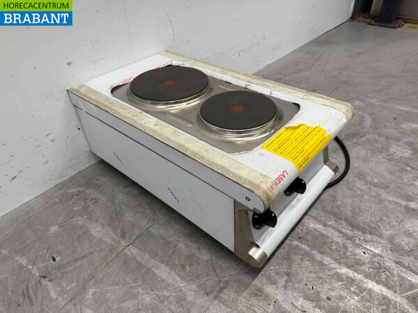 RVS Olis 2 pits elektrisch fornuis kookplaat 40 cm 400V Horeca - Afbeelding 4