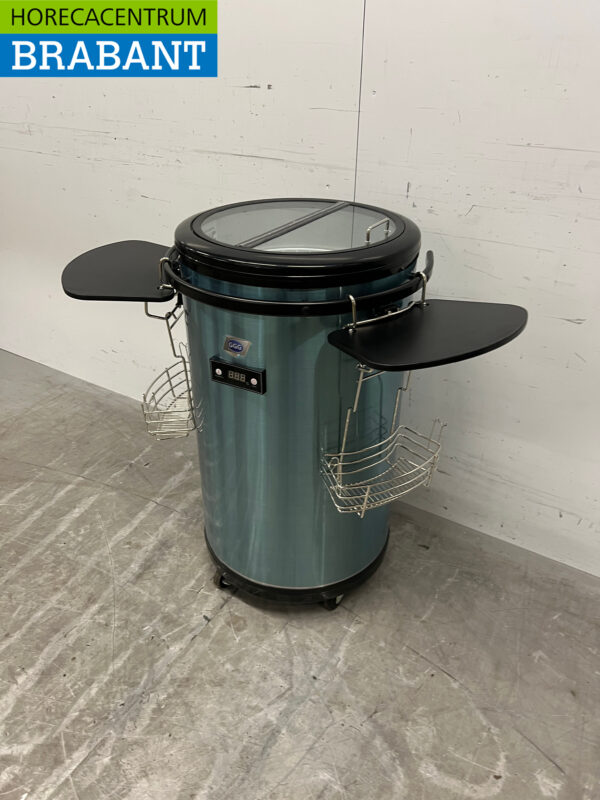 RVS Verrijdbare Party Cooler 50 liter 230V Horeca - Afbeelding 2