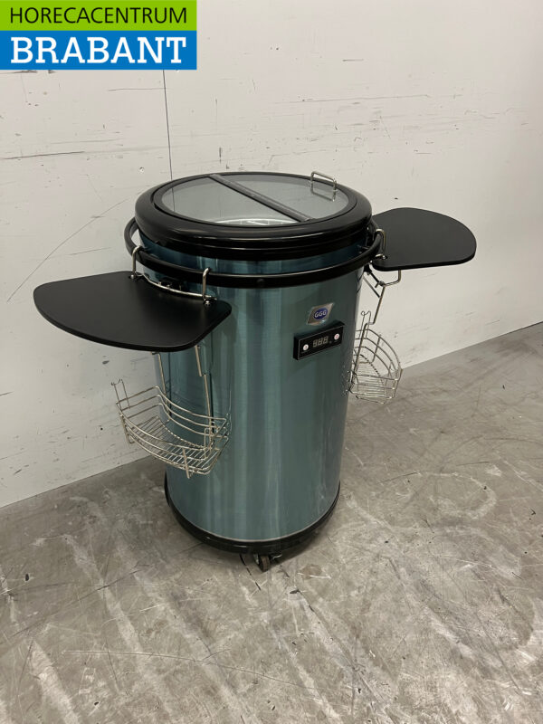 RVS Verrijdbare Party Cooler 50 liter 230V Horeca - Afbeelding 3