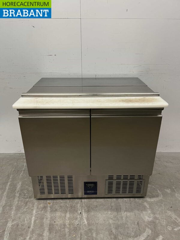 RVS Rubbens Koelwerkbank Saladette 2 deuren 88 cm 230V Horeca