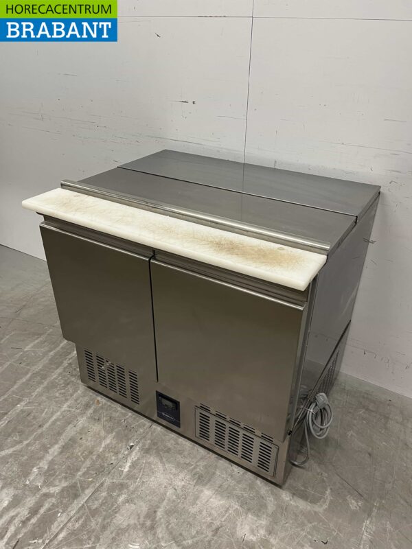 RVS Rubbens Koelwerkbank Saladette 2 deuren 88 cm 230V Horeca - Afbeelding 2