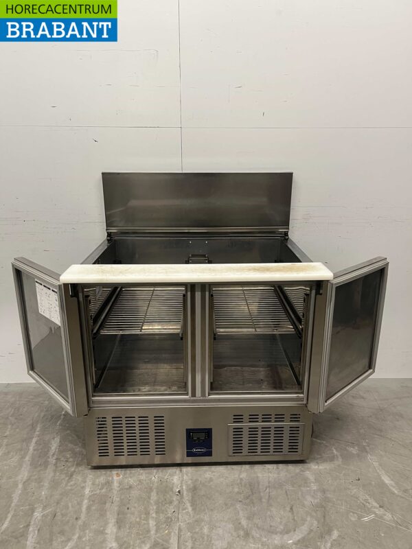 RVS Rubbens Koelwerkbank Saladette 2 deuren 88 cm 230V Horeca - Afbeelding 4