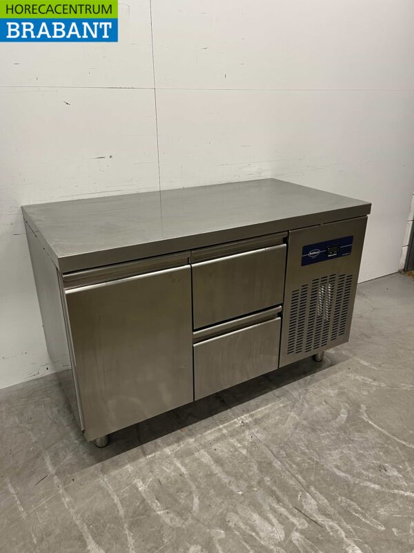 RVS Rubbens Koelwerkbank 2 laden 1 deur 132 cm 230V Horeca - Afbeelding 4