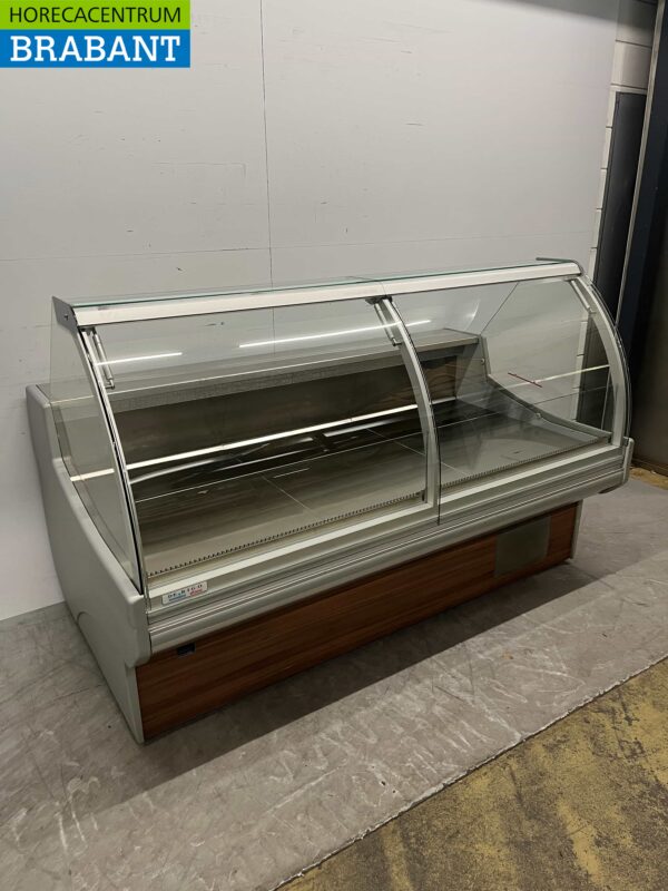 Koelvitrine Snackvitrine Gekoelde vitrine 194 cm 230V Cafetaria Friettent - Afbeelding 3