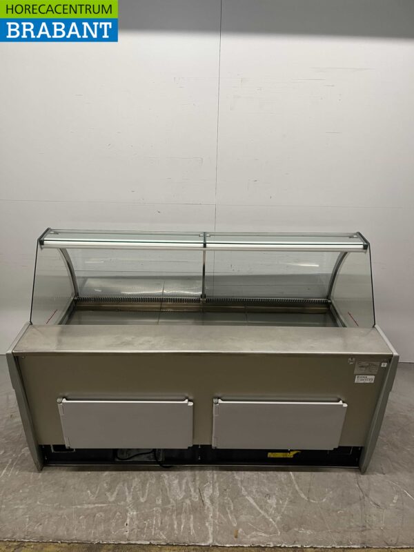Koelvitrine Snackvitrine Gekoelde vitrine 194 cm 230V Cafetaria Friettent - Afbeelding 5