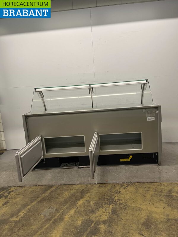 Koelvitrine Snackvitrine Gekoelde vitrine 194 cm 230V Cafetaria Friettent - Afbeelding 6