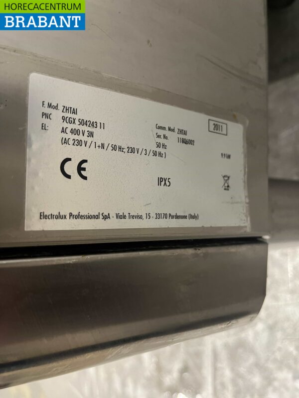 RVS Zanussi ZHTAI Doorschuifvaatwasser Vaatwasser 400V - Afbeelding 7