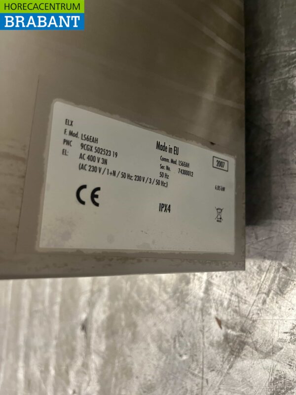 RVS Zanussi LS6EAH Vaatwasser Vaatwasmachine Voorlader 400V Horeca - Afbeelding 6