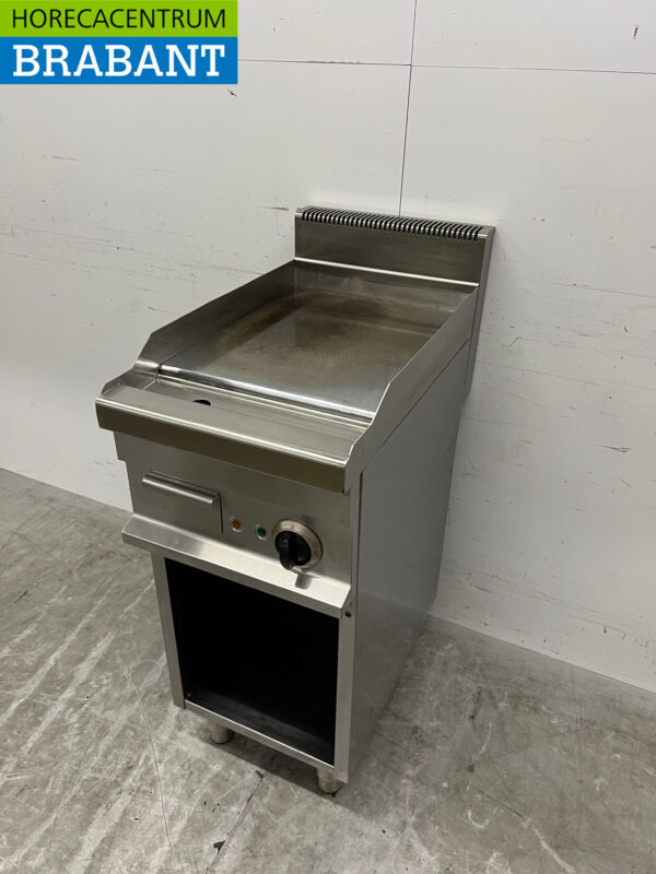 RVS Bakplaat Glad 40 cm 400V Horeca - Afbeelding 2