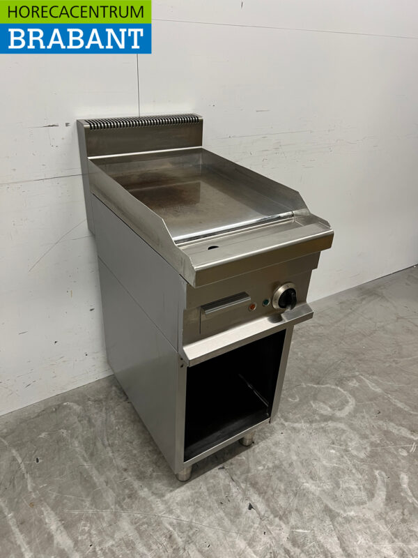 RVS Bakplaat Glad 40 cm 400V Horeca - Afbeelding 3