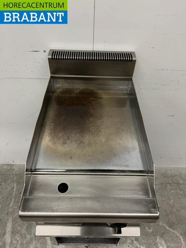 RVS Bakplaat Glad 40 cm 400V Horeca - Afbeelding 4