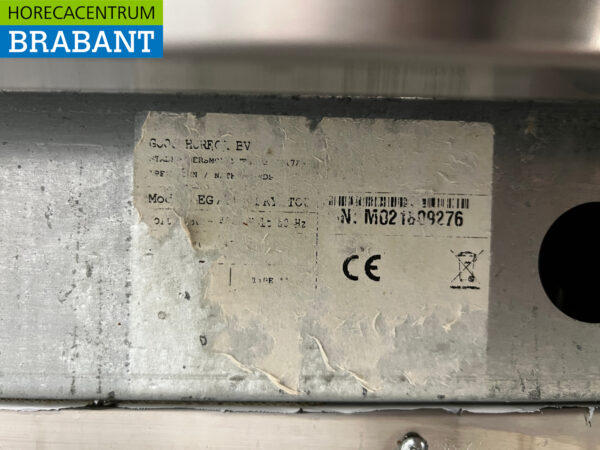 RVS Bakplaat Glad 40 cm 400V Horeca - Afbeelding 5