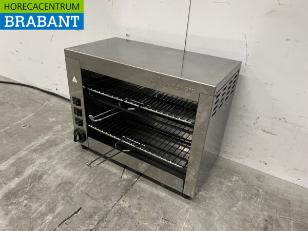 RVS Milan Toast Salamander Toaster 44 cm 230V Horeca - Afbeelding 2