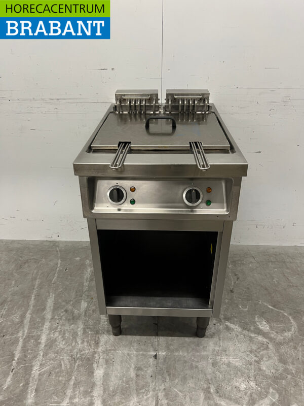 RVS Dubbele Friteuse frituur 2 x 14 liter 400V Horeca