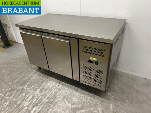 RVS Pelican Koelwerkbank 2 deuren 136 cm 230V Horeca - Afbeelding 2
