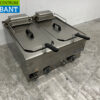 RVS Metos Dubbele Friteuse frituur 2 x 10 liter 400V Horeca - Afbeelding 3