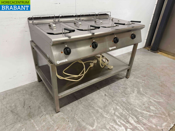 RVS Mareno Twee Dubbele Friteuse frituur 4 x 10 liter 400V Horeca - Afbeelding 2