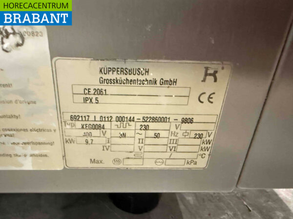 RVS Kuppersbusch Combisteamer Steamer 6 x 1/1 gastronorm 400V Horeca - Afbeelding 6