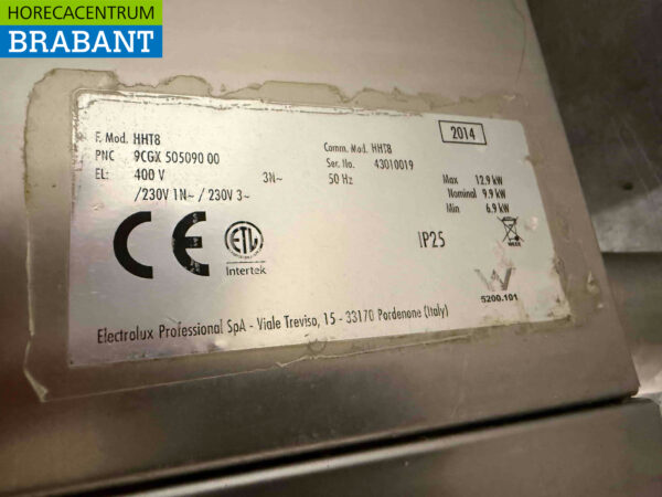 RVS Zanussi HHT8 Doorschuifvaatwasser Vaatwasser 400V Horeca - Afbeelding 6