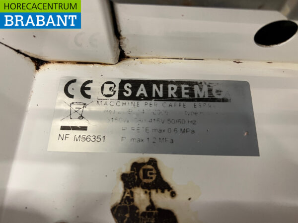 San Remo ZOE 2 Groeps Espressomachine Koffiemachine 400V Horeca - Afbeelding 5