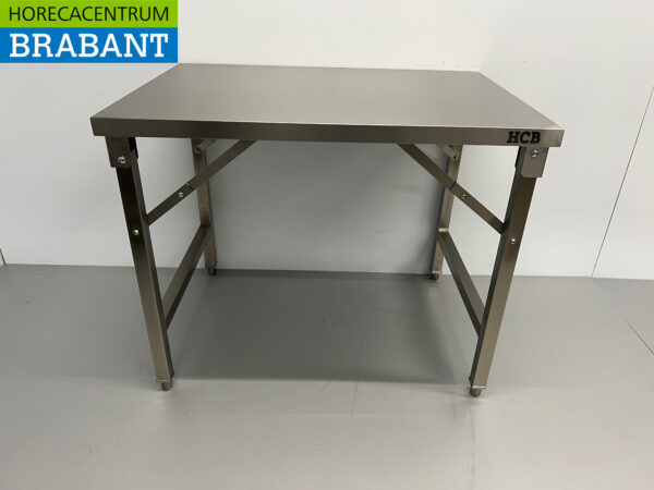 RVS Inklapbare Werktafel Tafel 100 x 70 x 85 cm Horeca