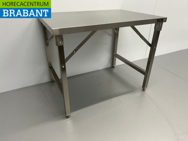 RVS Inklapbare Werktafel Tafel 100 x 70 x 85 cm Horeca - Afbeelding 3