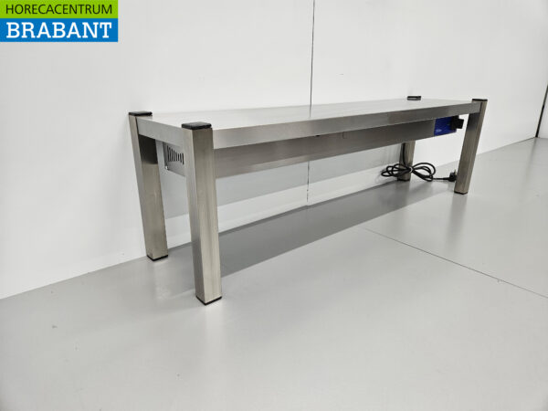 RVS Warmtebrug Warmhoudbrug Verwarmde Etagere Premium-line 120 cm Horeca - Afbeelding 3