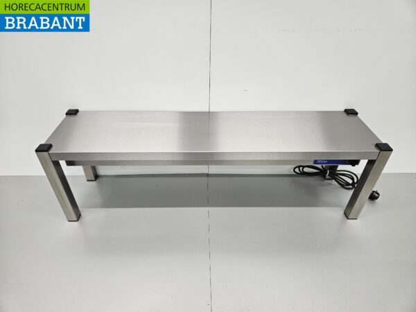 RVS Warmtebrug Warmhoudbrug Verwarmde Etagere Premium-line 120 cm Horeca - Afbeelding 4