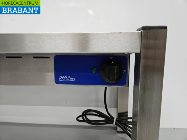 RVS Warmtebrug Warmhoudbrug Verwarmde Etagere Premium-line 120 cm Horeca - Afbeelding 5