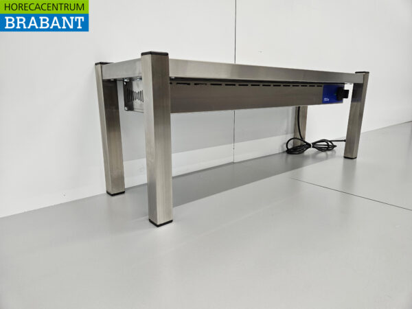 RVS Warmtebrug Warmhoudbrug Verwarmde Etagere Premium-line 100 cm Horeca - Afbeelding 3