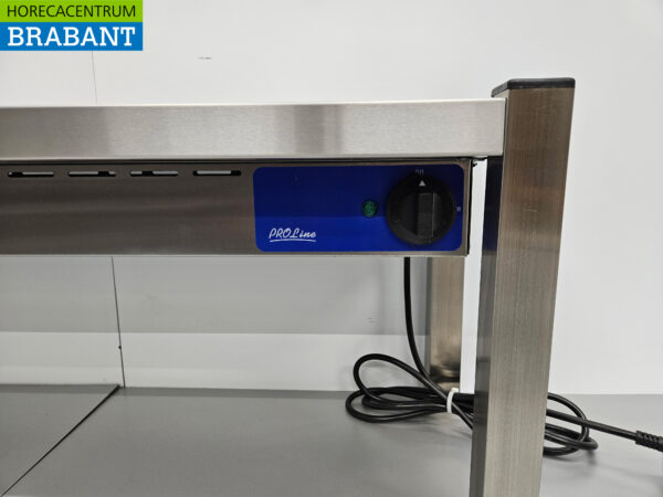 RVS Warmtebrug Warmhoudbrug Verwarmde Etagere Premium-line 100 cm Horeca - Afbeelding 4