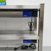 RVS Dubbele Warmtebrug Warmhoudbrug Verwarmde Etagere Premium-line 100 cm Horeca - Afbeelding 5