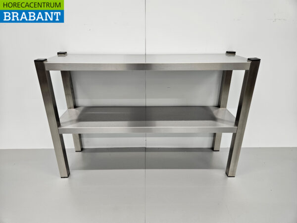 RVS HCB Dubbele Etagère Brug Premium-line 100 cm Horeca
