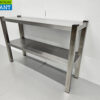 RVS HCB Dubbele Etagère Brug Premium-line 100 cm Horeca - Afbeelding 2