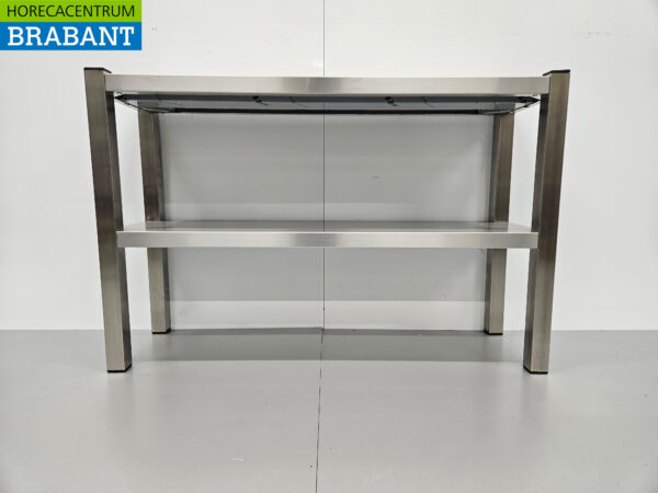 RVS HCB Dubbele Etagère Brug Premium-line 100 cm Horeca - Afbeelding 5