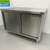 RVS Werkkast Kast Werktafel 2 schuifdeuren Premium-line 120 cm Horeca - Afbeelding 2