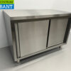 RVS Werkkast Kast Werktafel 2 schuifdeuren Premium-line 120 cm Horeca - Afbeelding 3