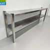 RVS HCB Dubbele Etagère Brug Premium-line 200 cm Horeca - Afbeelding 3