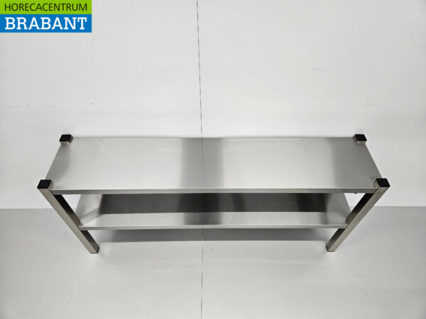 RVS Dubbele Warmtebrug Warmhoudbrug Verwarmde Etagere Premium-line 140 cm Horeca - Afbeelding 4