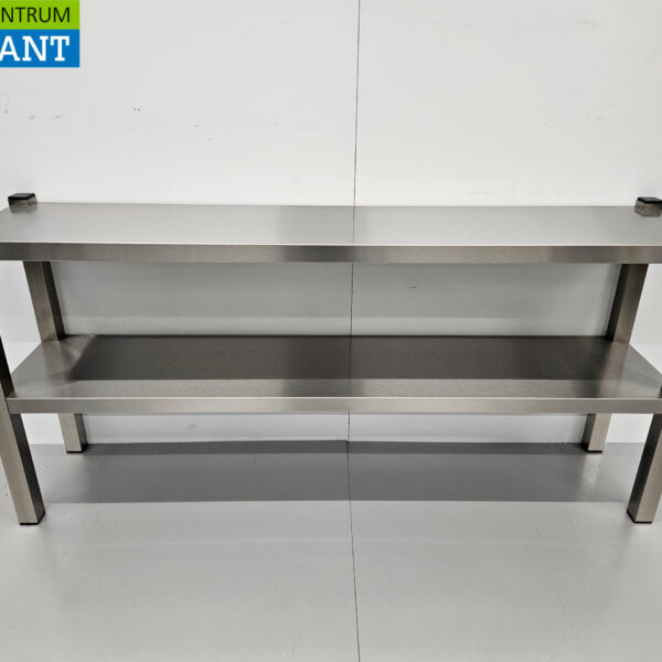 RVS HCB Dubbele Etagère Brug Premium-line 140 cm Horeca