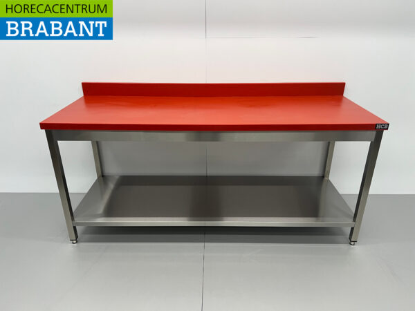 RVS Polyethyleen PE Snijtafel Werktafel Premium-line 200 cm Horeca Slagerij